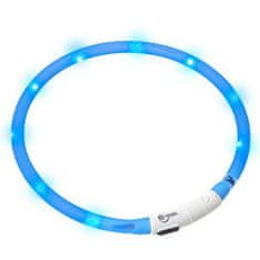 Karlie LED svetlobna ovratnica, modra, 20-75 cm