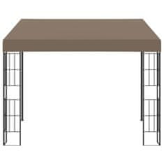 Vidaxl Paviljon za namestitev na steno 3x3 m taupe blago