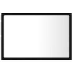 Vidaxl LED kopalniško ogledalo črno 60x8,5x37 cm iverna plošča