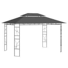 Vidaxl Paviljon 4x3x2,7 m antraciten 160 g/m2