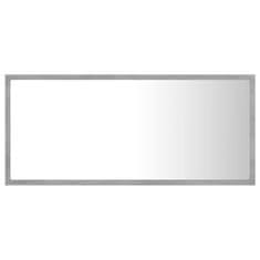 Vidaxl LED kopalniško ogledalo betonsko sivo 90x8,5x37cm iverna plošča