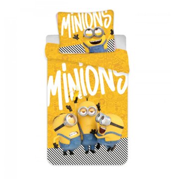 Zaparevrov Bombažna posteljnina 140x200+70x90 Mimoni 2 Rumena