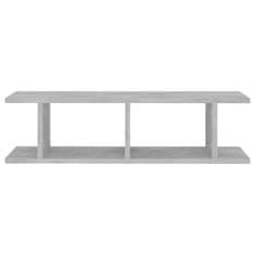 Vidaxl Stenska polica 2 kosa betonsko siva 78x18x20 cm iverna plošča