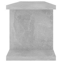 Vidaxl Stenska polica 2 kosa betonsko siva 78x18x20 cm iverna plošča