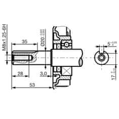 Vidaxl Bencinski motor 6,5 KM 4,8 kW črn