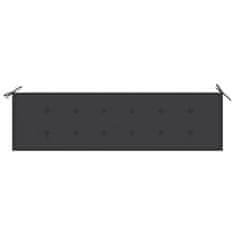 Vidaxl Blazina za vrtno klop antracitna 180x50x4 cm