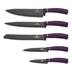 Berlingerhaus Komplet nožev v magnetnem stojalu 6 kosov Purple Metallic Line BH-2577