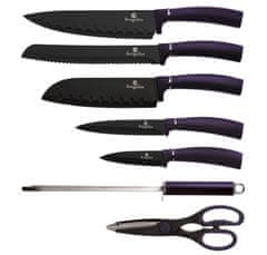 Berlingerhaus Komplet nožev v stojalu 8 kosov Purple Metallic Line BH-2560