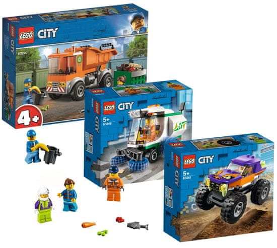 LEGO City Great Vehicles komplet vozil, 3 kosi (66686 )