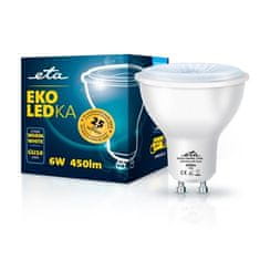 ETA ECO LED žarnica 6W, GU10, topla bela