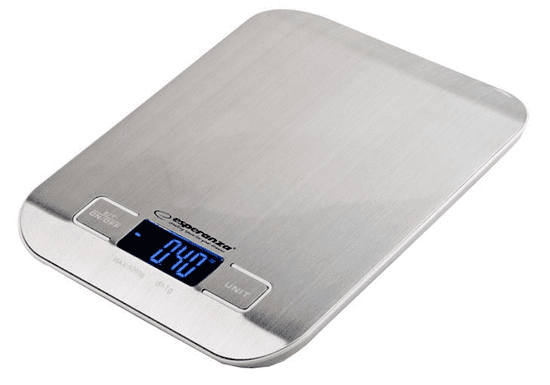 Esperanza Tehtnica kuhinjska digitalna brušen aluminij 5kg (g.:1g)