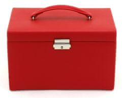 Friedrich Lederwaren Škatla za nakit rdeča / bež Jolie 23256-40
