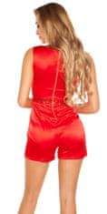 Amiatex Ženske overall hlače 74964, rdeča, 8
