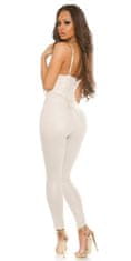 Amiatex Ženske overall hlače 75153, bež, 12