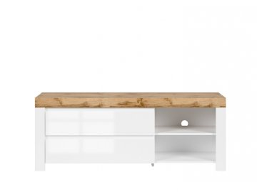 Black Red White TV mizica Holten RTV2S - bela / wotan hrast / beli sijaj