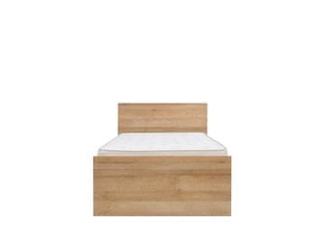 Black Red White Posteljni okvir Balder LOZ/90 - hrast riviera