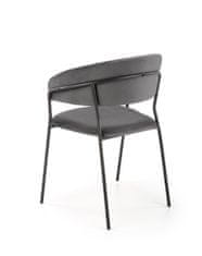 Halmar Jedilni stol K426 - sivo/črn