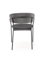 Halmar Jedilni stol K426 - sivo/črn