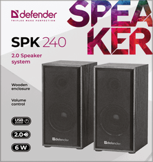 Defender SPK 240 zvočniki 2.0, 6W, USB