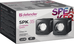 Defender SPK 35 zvočniki 2.0, 5W, USB, crna