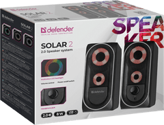 Defender Solar 2 zvočniki 2.0, 8W, USB