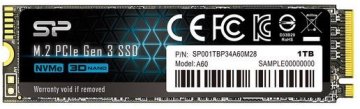Silicon Power SSD 1TB M.2 PCI-E Ace A60 Gen 3x4 NVMe do 2200MB/s