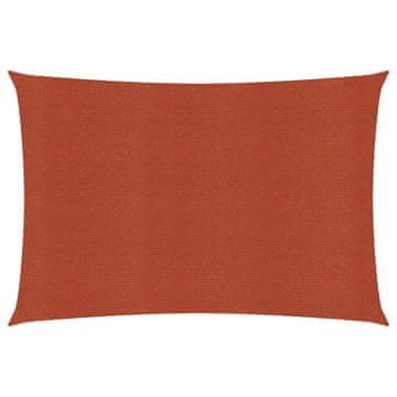 Vidaxl Senčno jadro 160 g/m² terakota 2,5x4,5 m HDPE