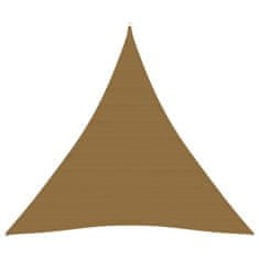 Vidaxl Senčno jadro 160 g/m2 taupe 4,5x4,5x4,5 m HDPE