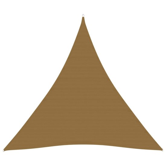 Vidaxl Senčno jadro 160 g/m2 taupe 5x5x5 m HDPE