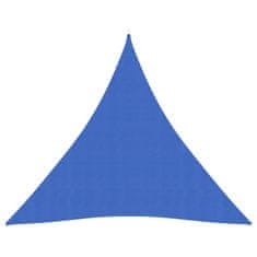 Vidaxl Senčno jadro 160 g/m2 modro 4x4x4 m HDPE