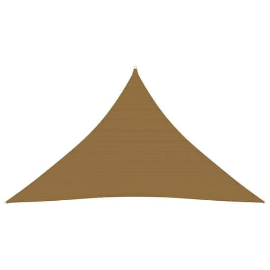 Vidaxl Senčno jadro 160 g/m2 taupe 4x4x5,8 m HDPE
