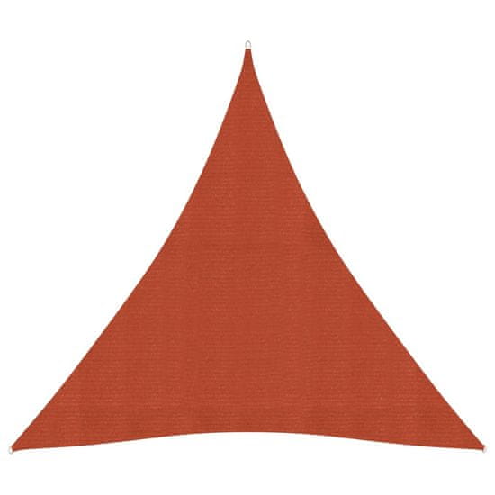 Vidaxl Senčno jadro 160 g/m2 terakota 4,5x4,5x4,5 m HDPE