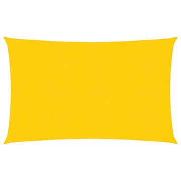 Greatstore Senčno jadro 160 g/m² rumeno 2x4 m HDPE