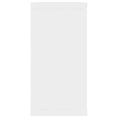 Vidaxl Stenske police kockaste 2 kosa bele 100x15x30 cm iverna plošča