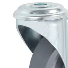 Vidaxl vidaXL 8 vrtljivih kolesc z luknjo za vijak, 100 mm