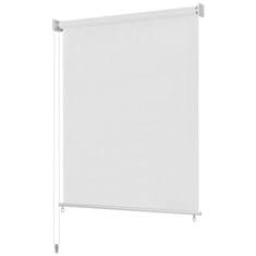 Vidaxl Zunanje rolo senčilo belo 60x140 cm HDPE