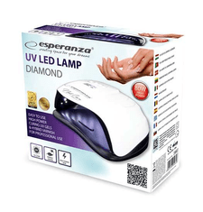 Esperanza UV lučka DIAMOND za nohte, bela, 80W