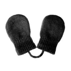 NEW BABY Otroške zimske rokavice črne - 56 (0-3m)
