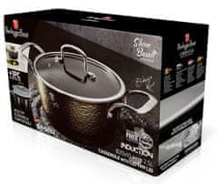 Berlingerhaus Kozarec s pokrovom s titanovo površino 20 cm Shine Basalt Collection BH-6652