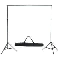 Vidaxl Fotografski studijski komplet s studijsko svetilko in ozadjem