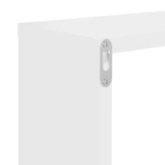 Vidaxl Stenske police kockaste 6 kosov bele 22x15x22 cm