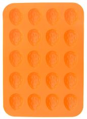 Orion Kalup oreščki, silikonski, 20 modelčkov, oranžen