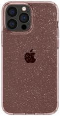 Spigen Liquid Crystal Glitter ovitek za iPhone 13 Pro Max, prozorno roza z bleščicami