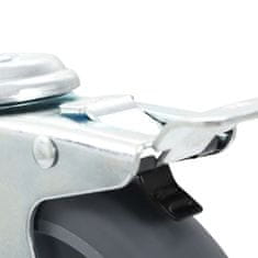 Vidaxl vidaXL 8 vrtljivih kolesc z luknjo za vijak, 125 mm