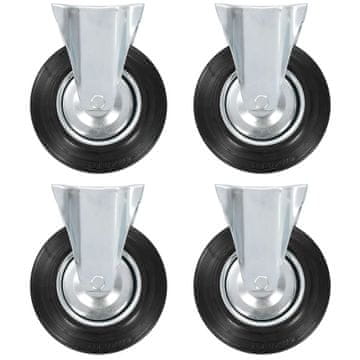 Vidaxl Fiksna kolesa 24 kosov 200 mm