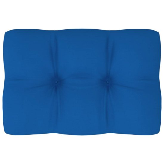 Vidaxl Blazina za kavč iz palet kraljevsko modra 60x40x12 cm