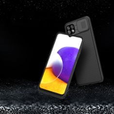 Nillkin CamShield silikonski ovitek za Samsung Galaxy A22 5G, črna