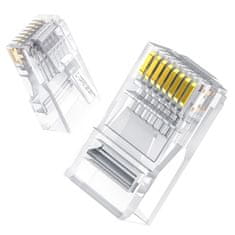 Ugreen 100x priključek RJ45 8P8C Cat6, prozoren