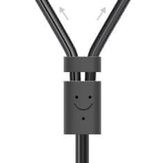 Ugreen AV102 avdio kabel 3.5mm mini jack / 2RCA F/M 25cm, siva