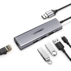 Ugreen CM216 USB 3.2 čitalnik pomnilniške kartice micro SD / SD, siva